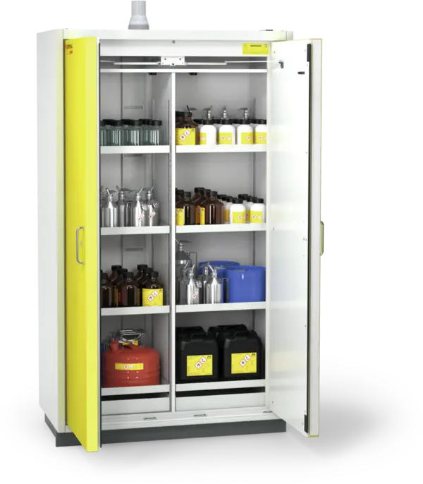 Szafa ognioodporna Topserw SAFE-90 XL, 8 półek, drzwi CLA żółte, CLASSIC, 90 min