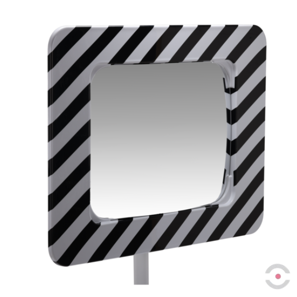 Lustro drogowe Dancop, Bordeaux, 60*80 cm, akryl, biało-czarne