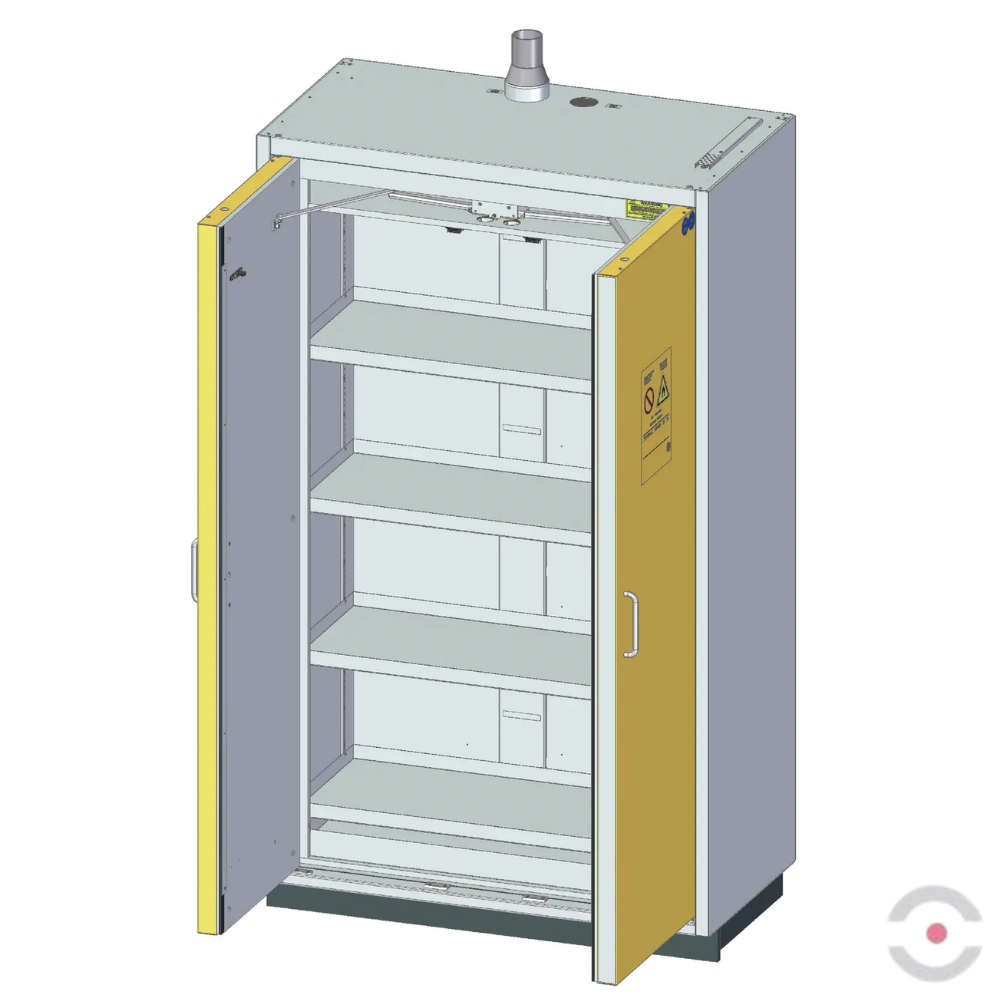 Szafa ognioodporna Topserw SAFE-90 XL, 4 półki, drzwi CLA żółte, CLASSIC, 90 min