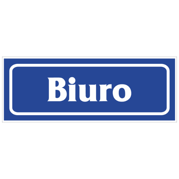 Znak informacyjny Biuro 90x240mm F (13)