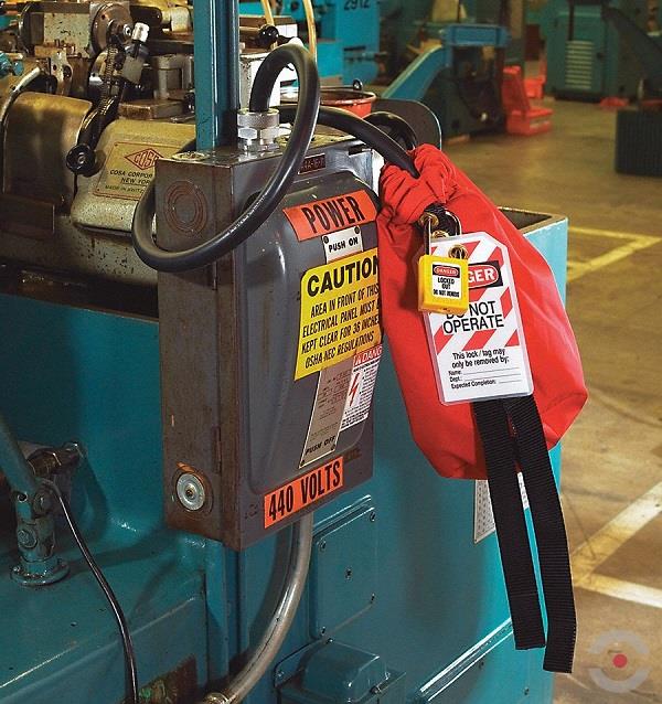 Blokada złącza elektrycznego, zdalnego sterownika, w formie nylonowego worka L, S*W 18*43 cm