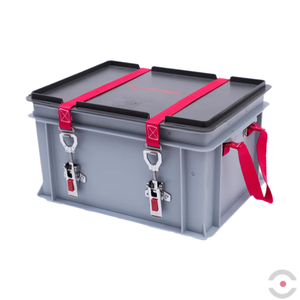 Plastikowy pojemnik transportowy ADVANCED S-BOX Low, 27 l, wyjmowany kosz, 1*worek wypełniacza PyroBubbles