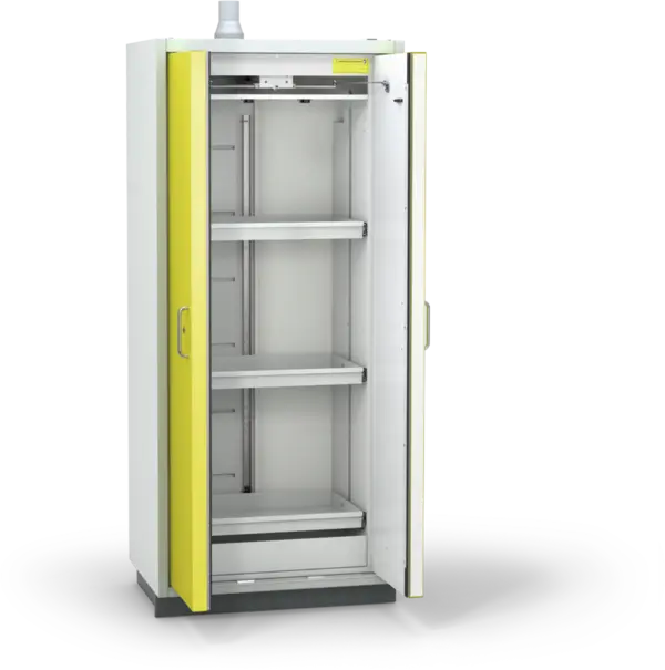 Szafa ognioodporna Topserw PRIME-90 L, 3 półki wysuwane, drzwi CLA żółte, CLASSIC, 90 min