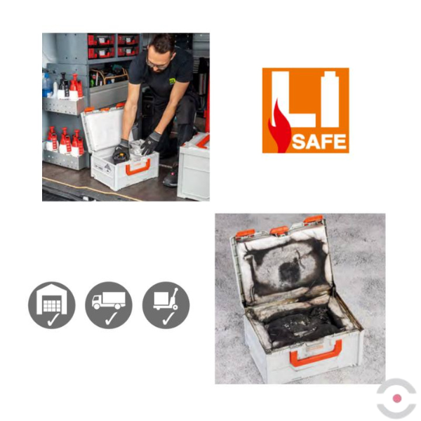 Skrzynka ochrony przeciwpożarowej akumulatorów Li-SAFE 2-S