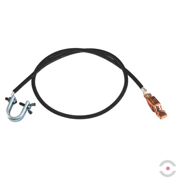 Przewód antyelektrostatyczny, izolowany, długość 1000 mm, zacisk C*zacisk krokodylkowy