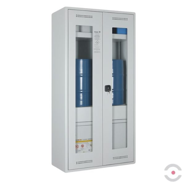 Szafa kombinowana Topserw COMBI-30 L, beczka 60 l, drzwi GL, szare, CHS FAS, 30 min