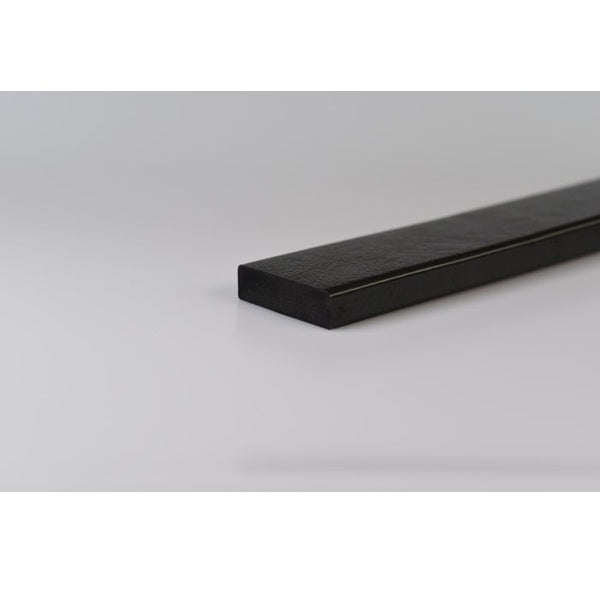 Elastyczny profil ostrzegawczo-ochronny Knuffi, typ S, czarny, 1000 mm