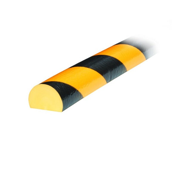 Elastyczny profil ostrzegawczo-ochronny Knuffi, typ C, żółty/czarny, 1000 mm