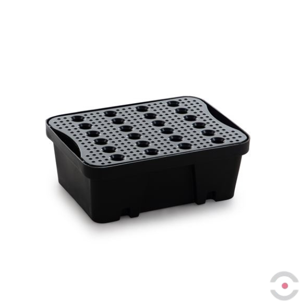 Wanienka wychwytowa polietylenowa Topserw 10 l, kratownica, czarny/czarny, MINI