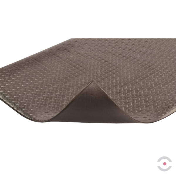 Mata ergonomiczna Notrax, 419 Diamond Sof-Tred, winyl, diamentowa, 122 cm x 18,3 m, obszar suchy, czarny