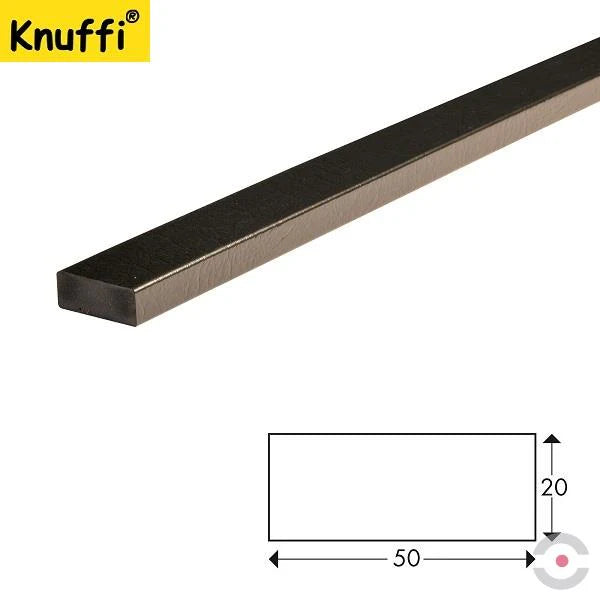 Elastyczny profil ostrzegawczo-ochronny Knuffi, typ D, czarny, 50 m