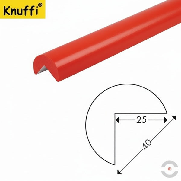 Elastyczny profil ostrzegawczo-ochronny Knuffi, typ A, czerwony, 1000 mm
