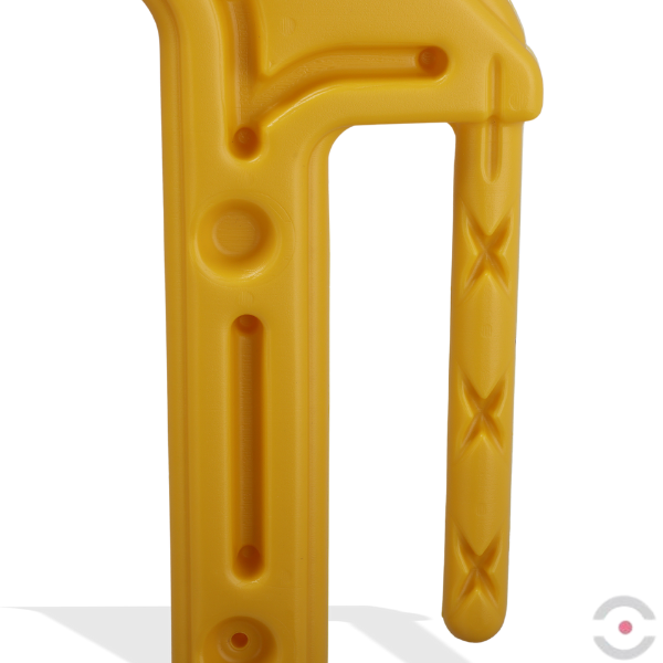 Zestaw Regał Transportowy z żółtymi barierkami