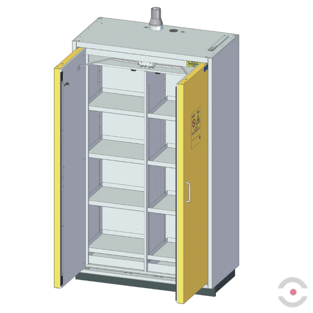 Szafa ognioodporna Topserw SAFE-90 XL, 8 półek, drzwi CLA/O żółte, CLASSIC, 90 min