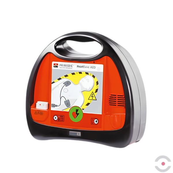 Defibrylator Primedic HeartSave AED z kluczem pediatrycznym (półautomat, 6 letnia bateria, uniwersalne elektrody SavePads)