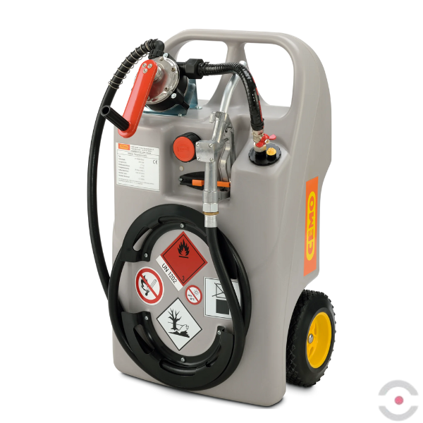 Wózek (stacja) do tankowania DIESEL, 60 l, pompa ręczna, ręcznie sterowany pistolet