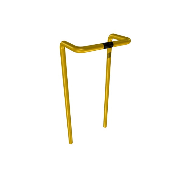 Odbojnica okalająca, dwunożna, U2, do zabetonowania, Ś*W*D 48*1000+300*500 mm, ocynk+malow. proszkowe
