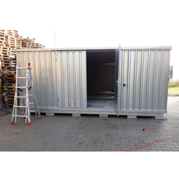 Magazyn chemiczny izolowany Topserw, SLT 5*6, S*G*W 5075*6560*2605 mm, galwanizowany, trzymodułowy