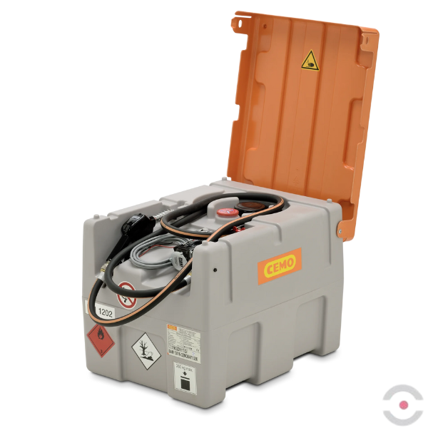 Mobilna stacja paliwa DIESEL, DT-Mobile Easy 200 l, pompa elektryczna 24 V, 40 l/min, automatyczny pistolet, pokrywa