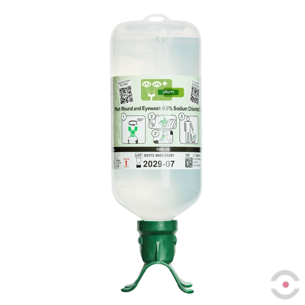 Roztwór do płukania oczu i ran Plum, DUO, ciało obce, butelka 1000 ml, chlorek sodu 0,9%, MDR