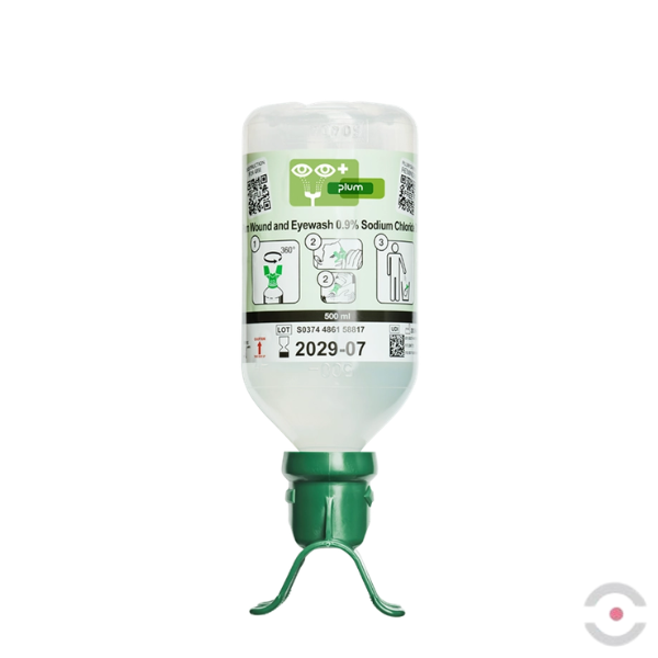 Roztwór do płukania oczu i ran Plum, DUO, ciało obce, butelka 500 ml, chlorek sodu 0,9%, MDR