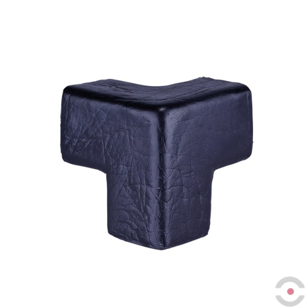 Narożnik ochronny blatu Knuffi, typ E3D, 3 wymiarowy, czarny