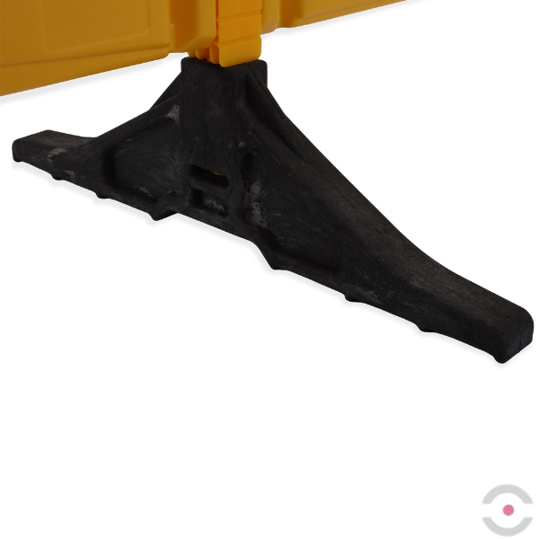 Zestaw Regał Transportowy z żółtymi barierkami