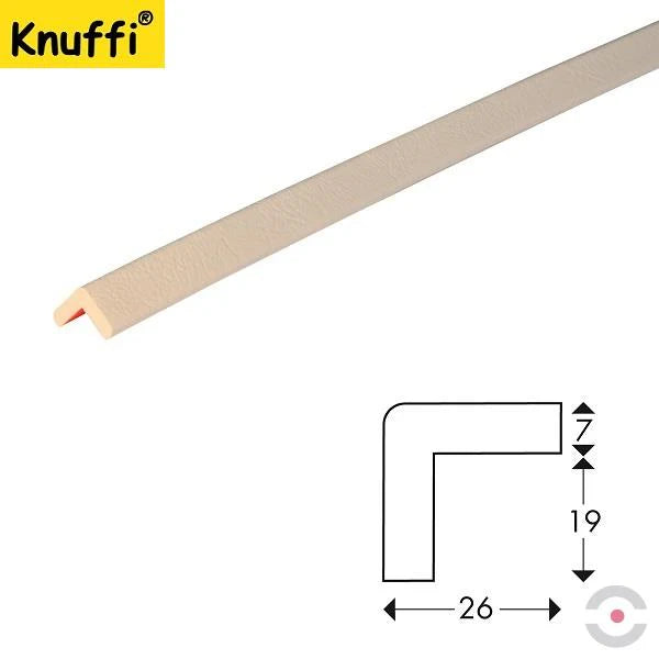 Elastyczny profil ostrzegawczo-ochronny Knuffi, typ E, biały, 50 m