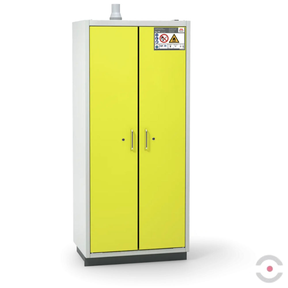 Szafa ognioodporna Topserw PRIME-90 L, 4 półki wysuwane, drzwi CLA żółte, CLASSIC, 90 min