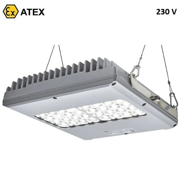 Lampa sufitowa Ex ATEX WOLF LHX2S-32-55, zasilanie 230 V, 32*LED, kąt 102°
