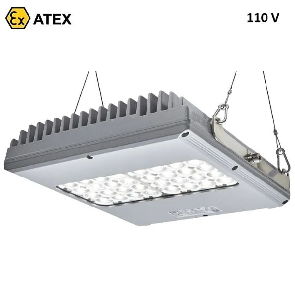 Lampa sufitowa Ex ATEX Topserw WOLF LHX2S, 90 W, 24*LED, 60°C, zasilanie 110 V, strefa 1/2, 21/22