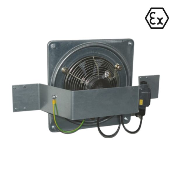 Wentylator elektryczny Ex (strefa 1, 2), naścienny, wewnętrzny