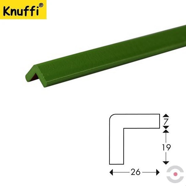 Elastyczny profil ostrzegawczo-ochronny Knuffi, typ E, zielony, 1000 mm