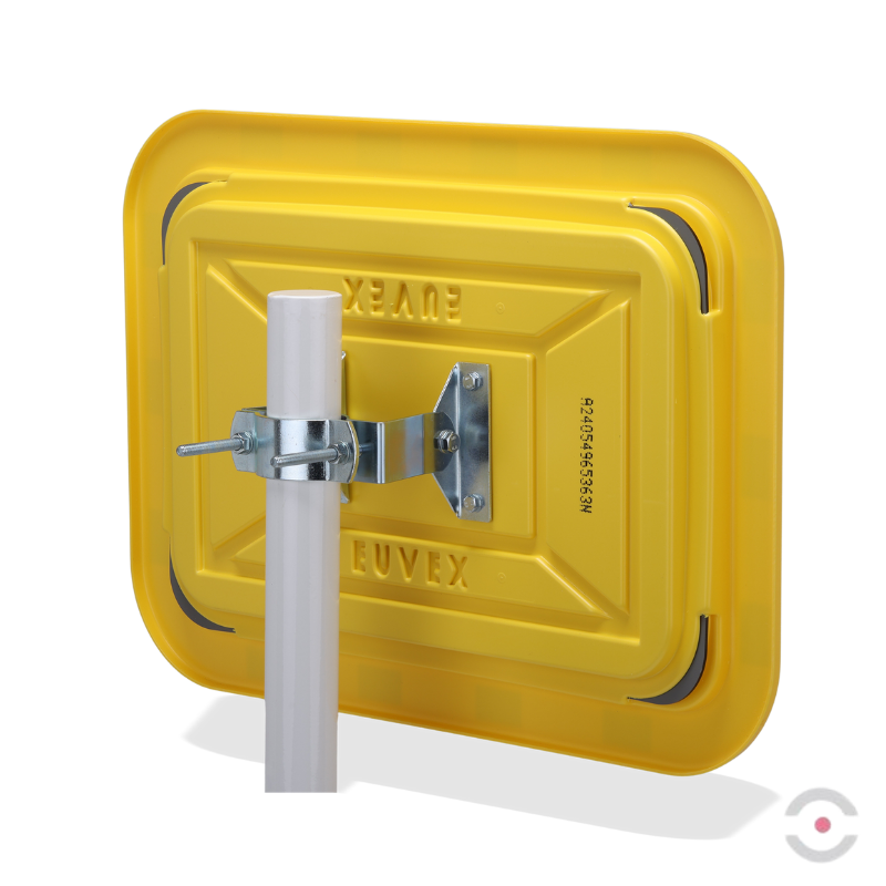 Lustro przemysłowe Dancop, Newton, 40*60 cm, akryl, żółto-czarne