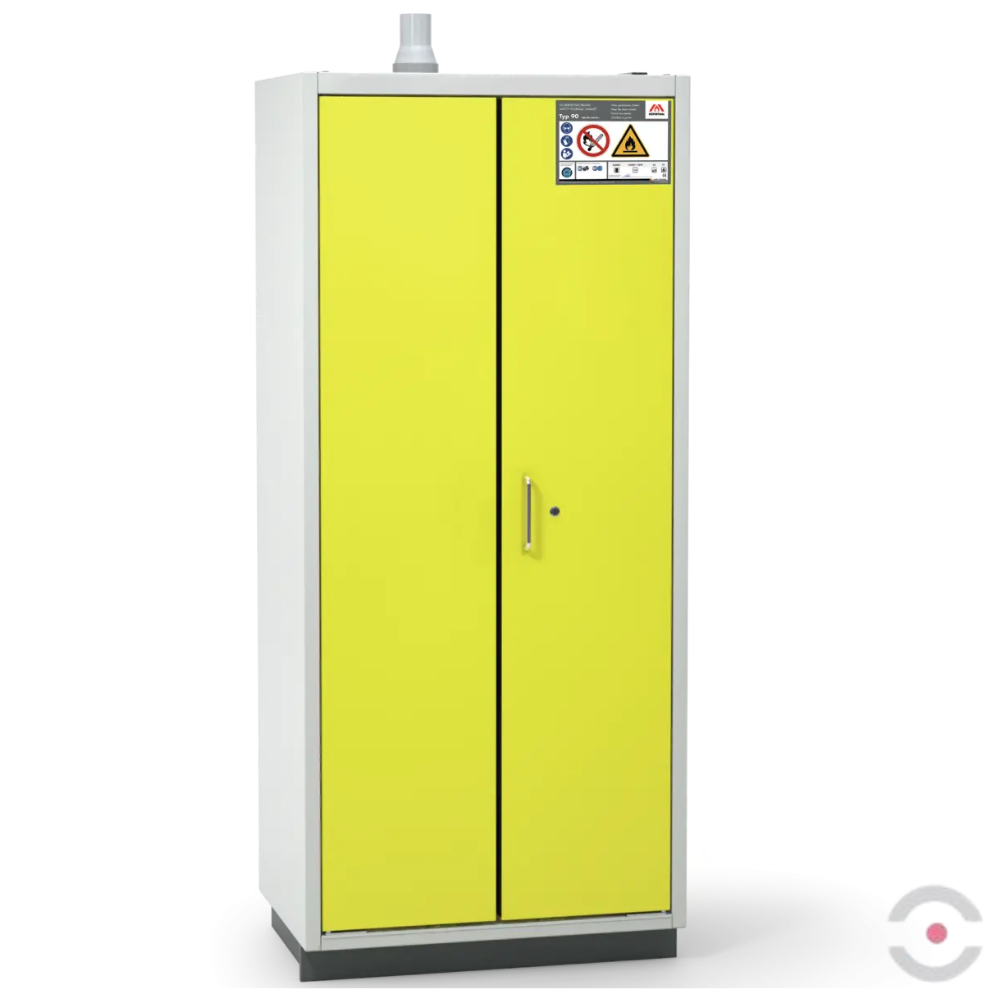 Szafa ognioodporna Topserw PRIME-90 L, 4 półki wysuwane, drzwi CLA/O żółte, CLASSIC, 90 min