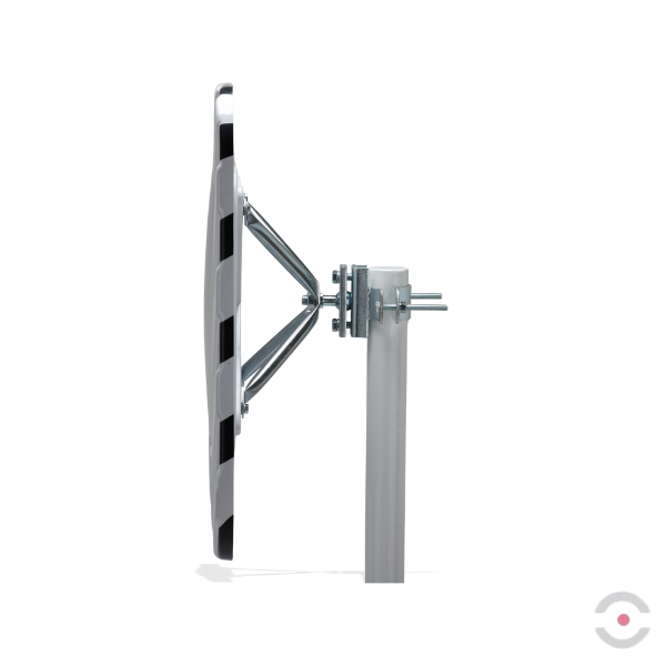 Lustro drogowe Dancop, Lyon, 40*60 cm, poliwęglan, biało-czarne