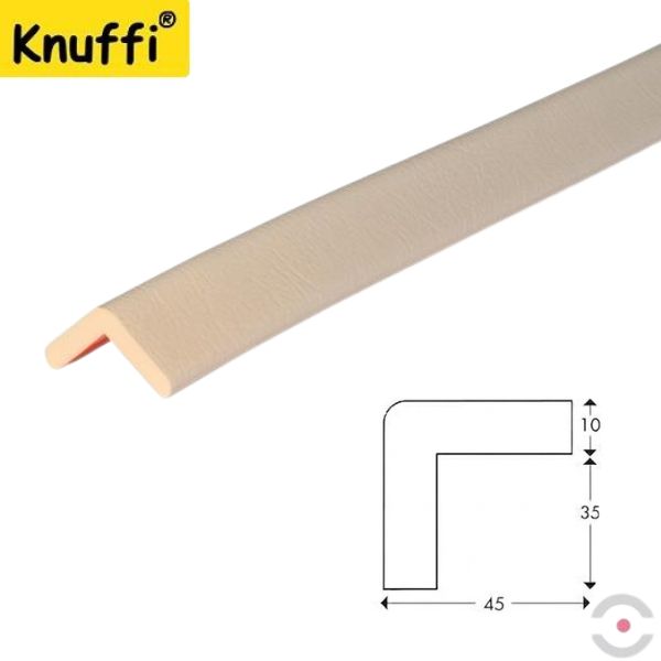 Elastyczny profil ostrzegawczo-ochronny Knuffi, typ H, biały, 1000 mm