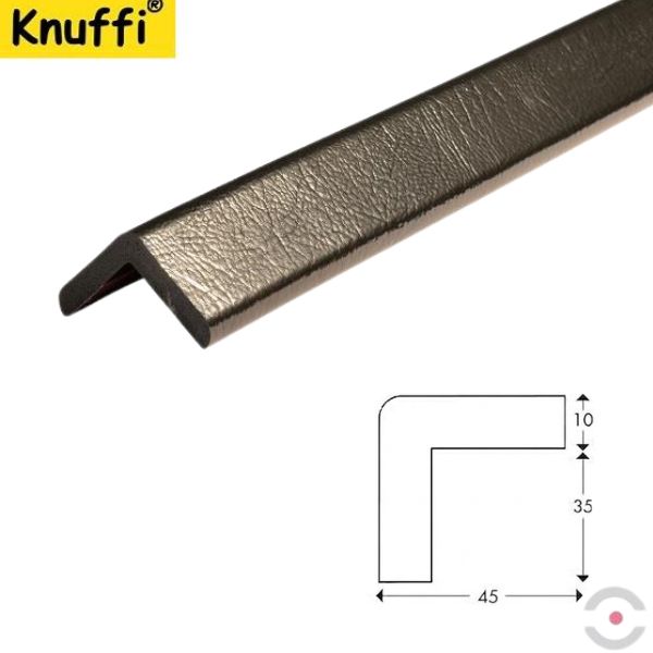 Elastyczny profil ostrzegawczo-ochronny Knuffi, typ H, czarny, 1000 mm