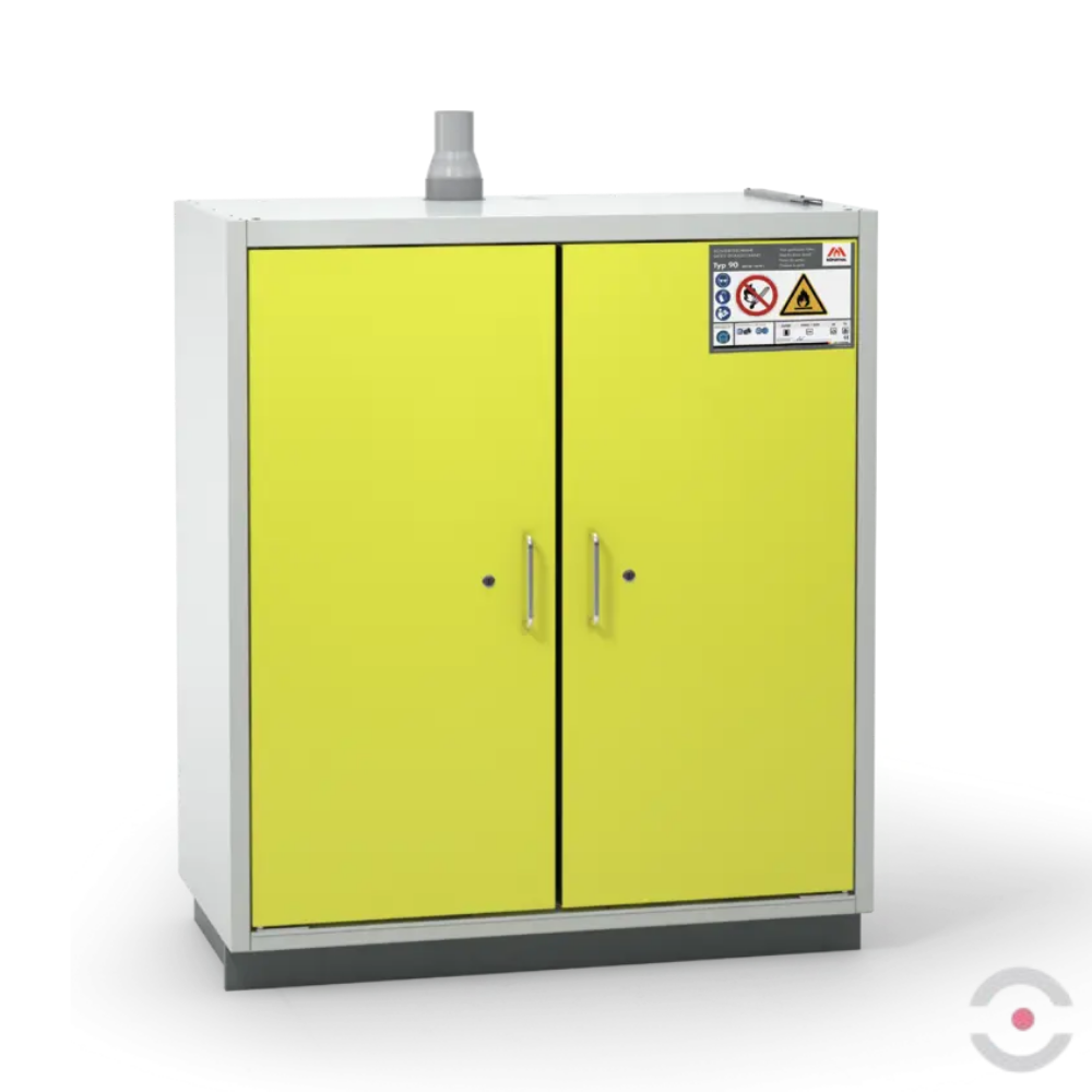 Szafa ognioodporna Topserw SAFE-90 XS, 2 półki, drzwi CLA żółte, CLASSIC, 90 min