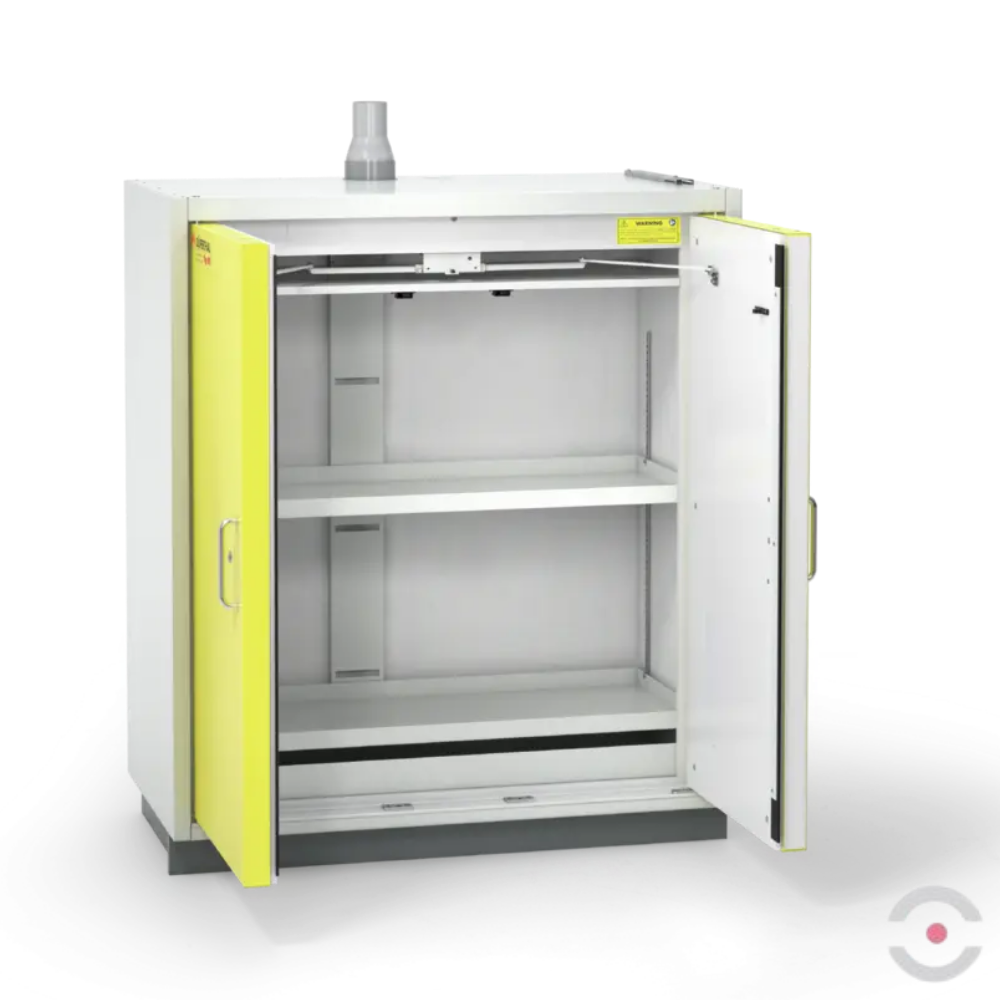 Szafa ognioodporna Topserw SAFE-90 XS, 2 półki, drzwi CLA żółte, CLASSIC, 90 min