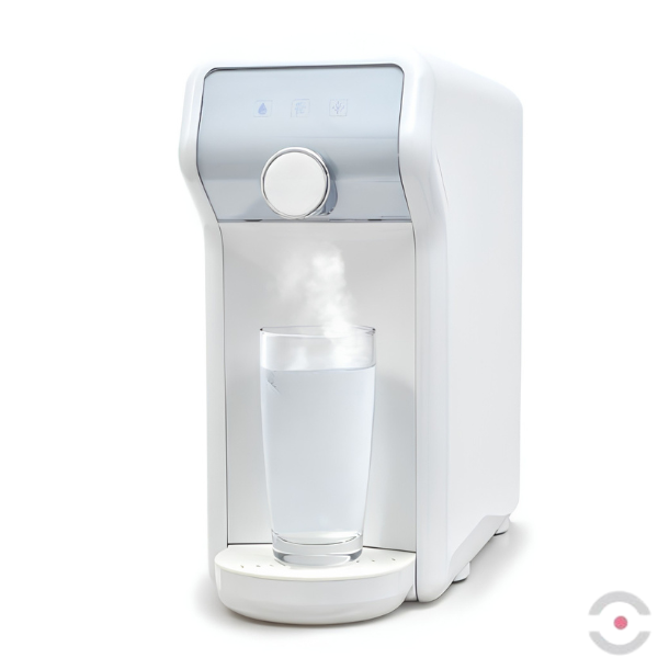 Dystrybutor wody pitnej Zdrojownia COMPACT HOT, stołowy, biały, woda gorąca, chłodzona