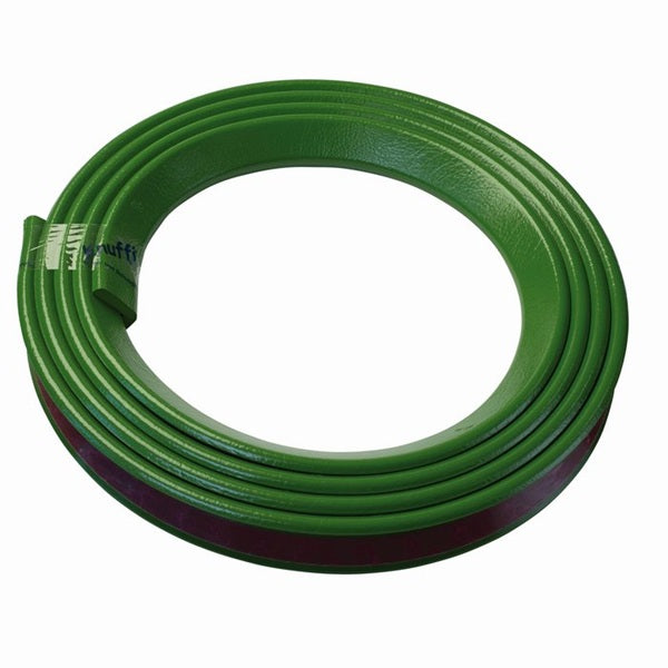 Elastyczny profil ostrzegawczo-ochronny Knuffi, typ H, zielony, 1000 mm