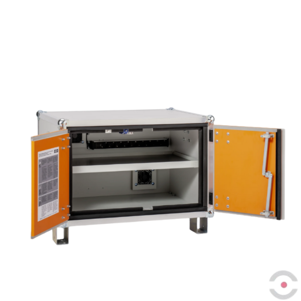 Szafa zabezpieczająca Topserw BATT S, ładowanie akumulatorów, 230V, 1 półka, 9 gniazd, nóżki, Premium Plus 8/5, (VDMA 24994)
