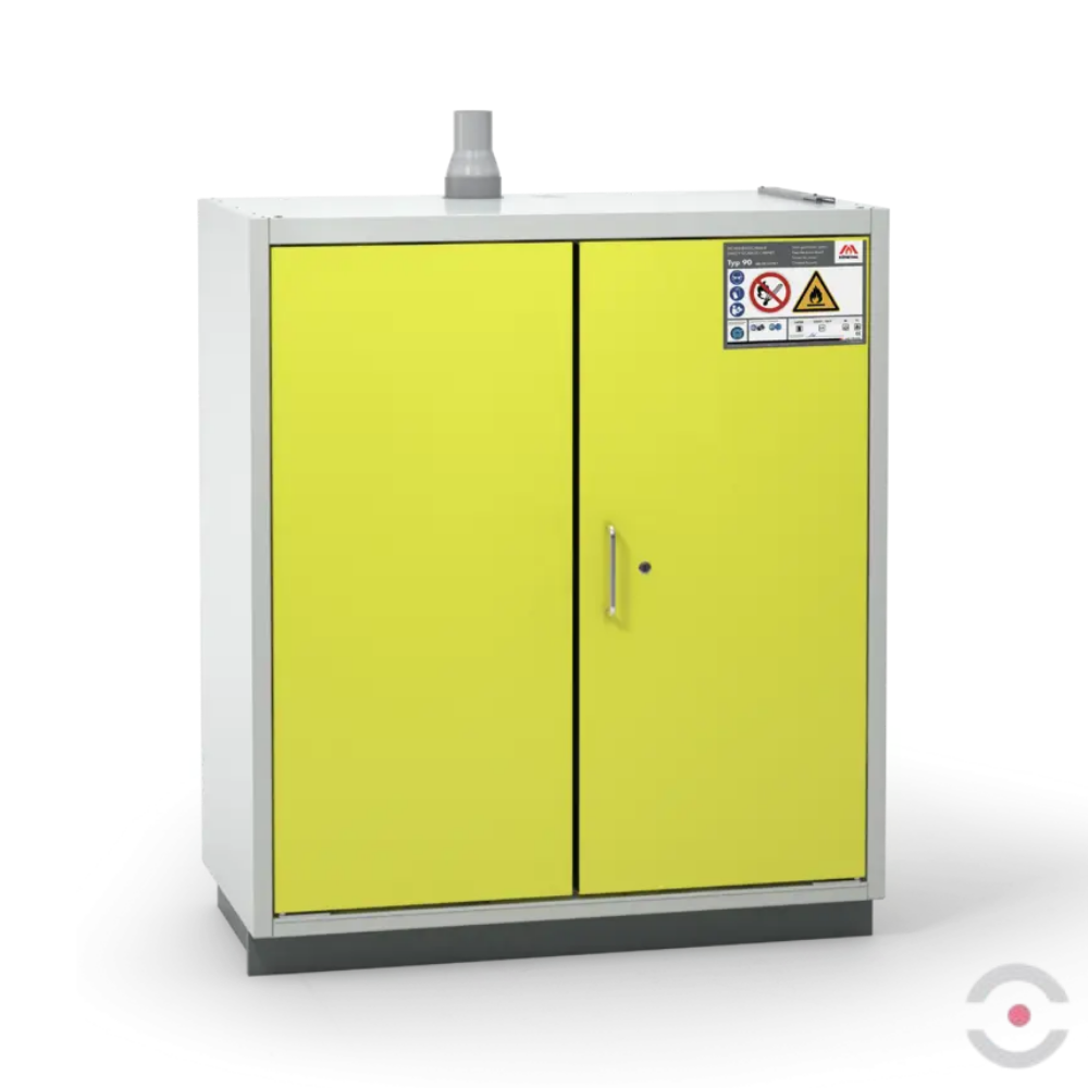 Szafa ognioodporna Topserw SAFE-90 XS, 2 półki, drzwi CLA/O żółte, CLASSIC, 90 min