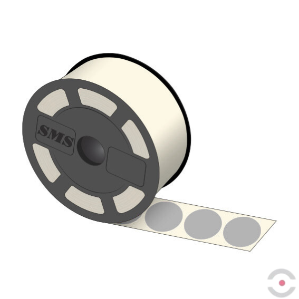 Etykiety ogólnego zastosowania (taśma/rolka), 30x30 mm, 937 szt., szare