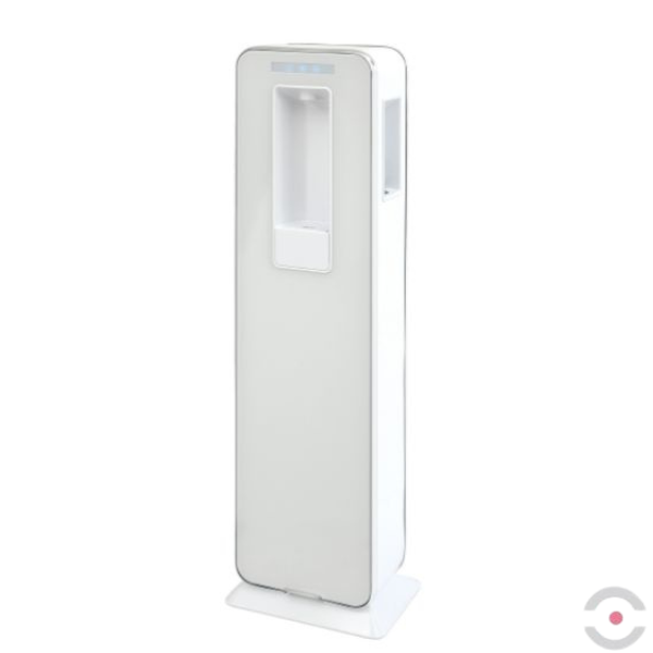 Dystrybutor wody pitnej Zdrojownia FLAT, panel dotykowy, podajnik do kubków, biały, woda chłodzona