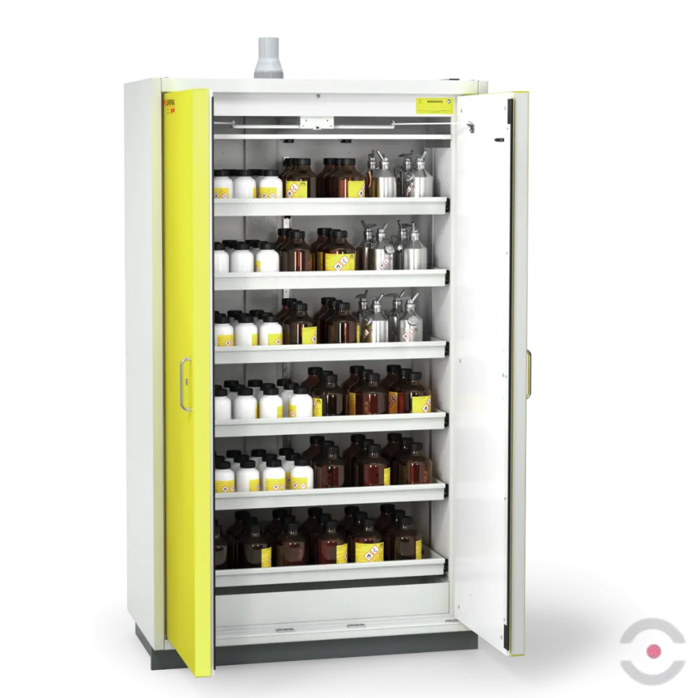 Szafa ognioodporna Topserw PRIME-90 XL, 6 półek wysuwanych, drzwi CLA żółte, CLASSIC, 90 min