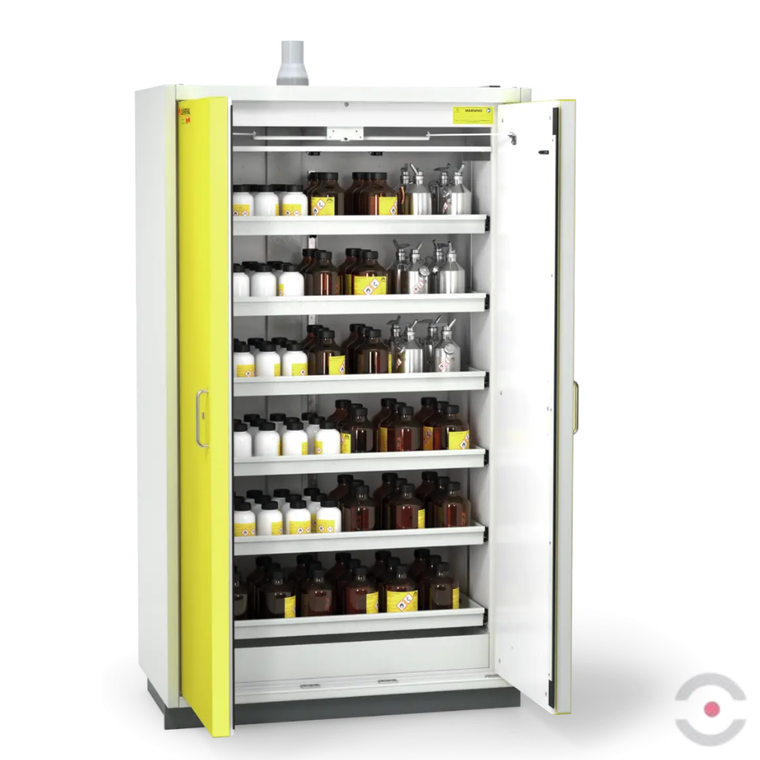 Szafa ognioodporna Topserw PRIME-90 XL, 6 półek wysuwanych, drzwi CLA żółte, CLASSIC, 90 min