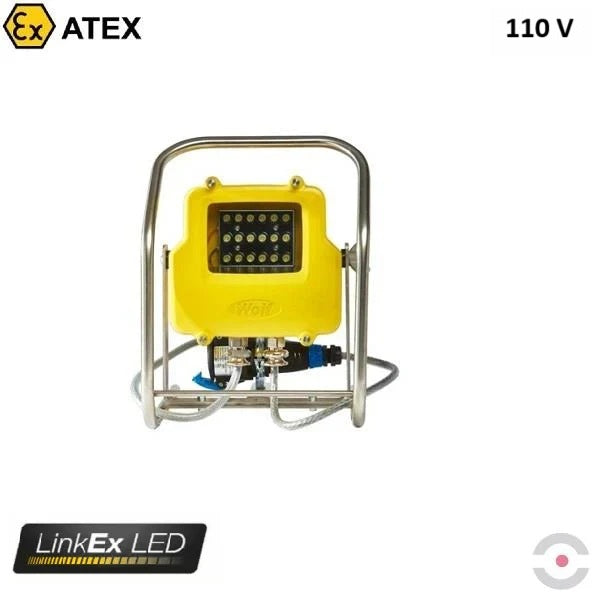 Lampa robocza Ex ATEX Topserw WOLF WF-250XLH, zasilanie 110 V, kabel 10 m, wtyk, 18*LED, Zone ‘1’, ‘21’