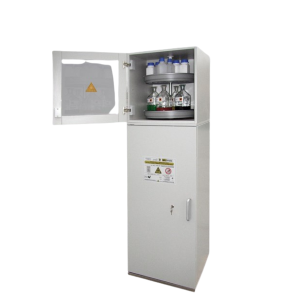 Szafa kombinowana Topserw COMBI-90 M, stojak, 2 moduły, drzwi lewe, szare, LAB, 90 min